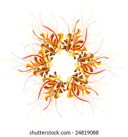vector illustration of wreath