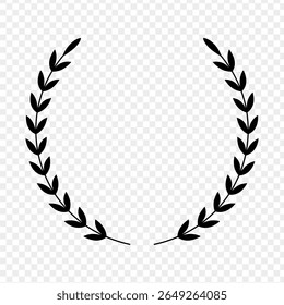 Vector illustration of Wreath icon isolated on transparent background