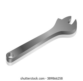 Vector illustration of wrench