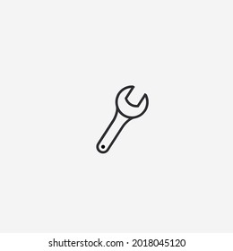 Vector illustration of wrench icon