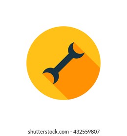 Vector illustration of wrench icon