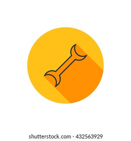 Vector illustration of wrench icon