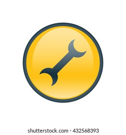 Vector illustration of wrench icon
