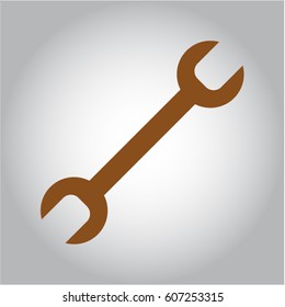 Vector Illustration Of Wrench vector icon
