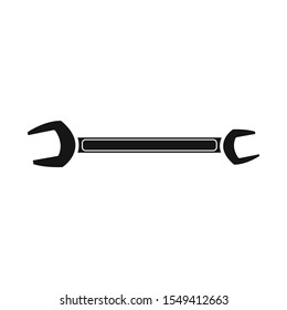 Vector illustration of wrench and spanner logo. Graphic of wrench and key stock vector illustration.