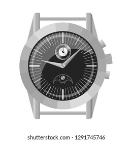 Vector illustration of a wristwatch.
