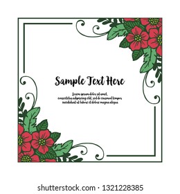 Vector illustration write your text with frame white background hand drawn