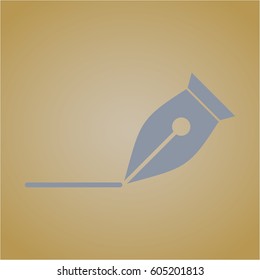 Vector illustration of Writer symbol
