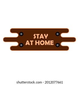 Vector illustration of a writing board at home, great for health campaign icons caused by the virus pandemic. May we all be protected and stay healthy