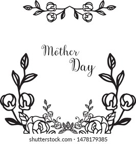 Vector illustration writing your are great with bright pink wreath frame