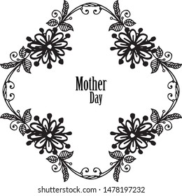 Vector illustration writing your are great with various abstract colorful flower frames
