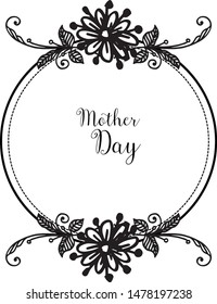 Vector illustration writing your are great with various abstract colorful flower frames