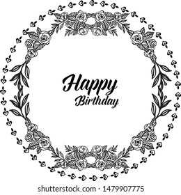 Vector illustration writing your are great with texture leaf floral frame