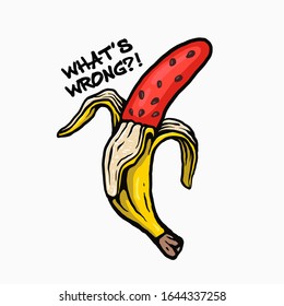 Vector Illustration Of Wrong Fruit