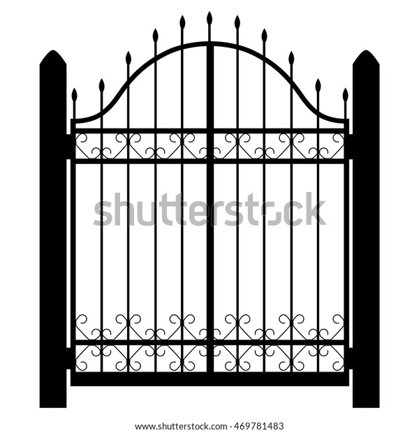 Vector Illustration Wrought Iron Modular Railing Stock Vector (Royalty ...