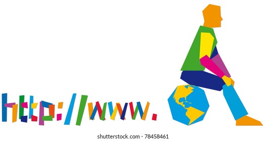 Vector illustration, www internet protocol.