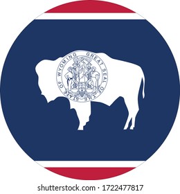 ilustración vectorial de la bandera Wyoming