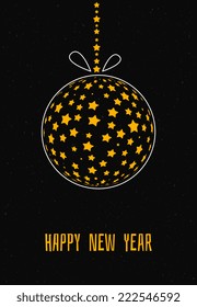Vector illustration of Xmas ball