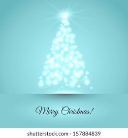 Vector illustration of Xmas tree