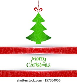 Vector illustration of Xmas tree