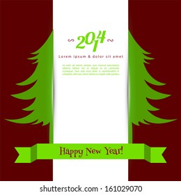 Vector illustration of Xmas tree