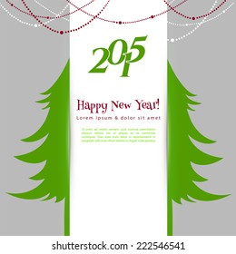 Vector illustration of Xmas tree