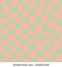 Vector illustration. Y2k background. Cool simple geometric posters. Set of checkerboard backgrounds in pastel colors. Suitable as a palette for printing patterns or textiles.
