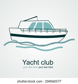 Vector illustration Yacht