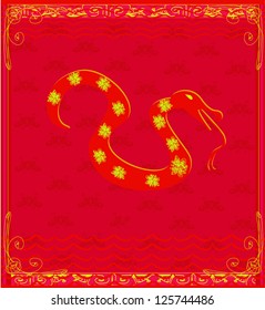  A vector illustration of Year of Snake design for Chinese New Year celebration