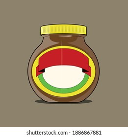 Vector Illustration of a yeast spread 