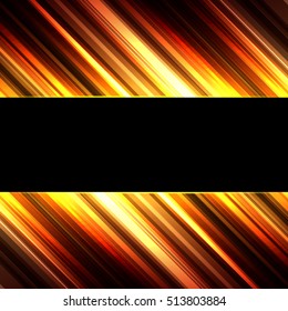 Vector illustration yellow brown glowing background for greeting card, postcard, business card or poster