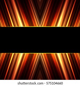 Vector illustration yellow brown glowing background for greeting card, postcard, business card or poster