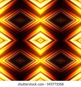 Vector illustration yellow brown glowing seamless background for greeting card, postcard, business card or poster