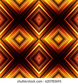 Vector illustration yellow brown glowing seamless background for greeting card, postcard, business card or poster