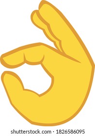 Emotik der Handgesten, Konzept alles gut