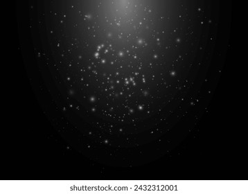Vector illustration of yellow dust shining in sunlight, against a background of golden glitter and sparks.