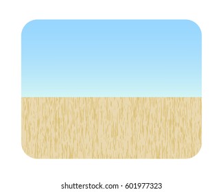  Vector illustration: yellow field background.