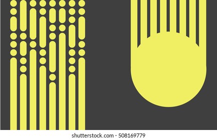 vector illustration Yellow flying star on a dark background