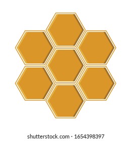 vector illustration of a yellow geometric
