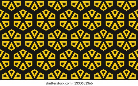Vector illustration yellow geometric abstract background