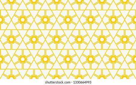 Vector illustration yellow geometric abstract background