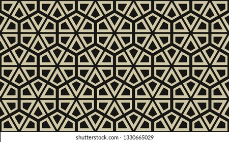 Vector illustration yellow geometric abstract background