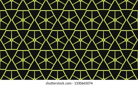 Vector illustration yellow geometric abstract background