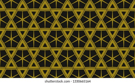 Vector illustration yellow geometric abstract background