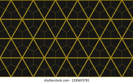 Vector illustration yellow geometric abstract background