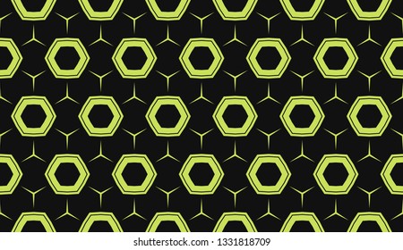 Vector illustration yellow geometric abstract background