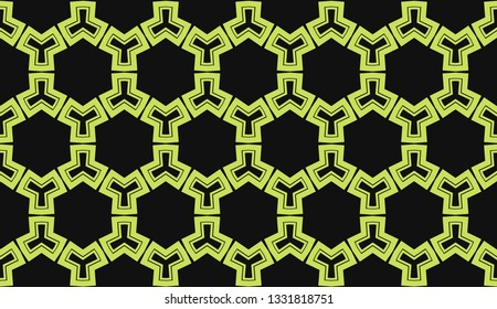 Vector illustration yellow geometric abstract background