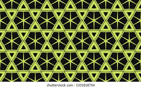 Vector illustration yellow geometric abstract background