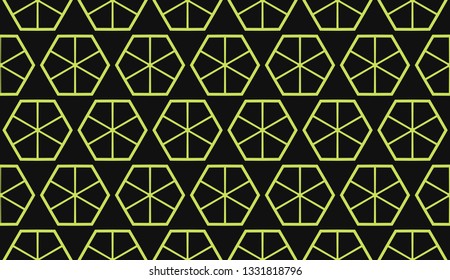 Vector illustration yellow geometric abstract background
