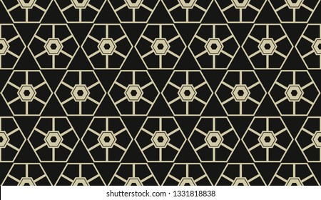 Vector illustration yellow geometric abstract background